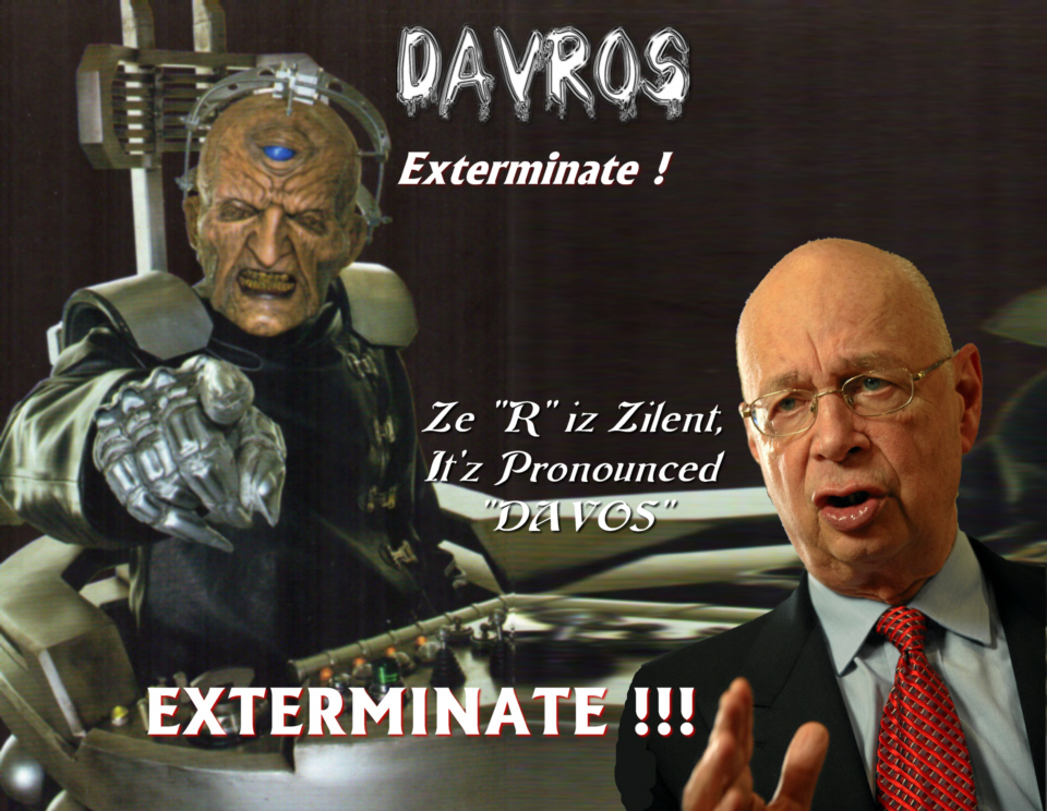 Davros with a silent R Exterminate