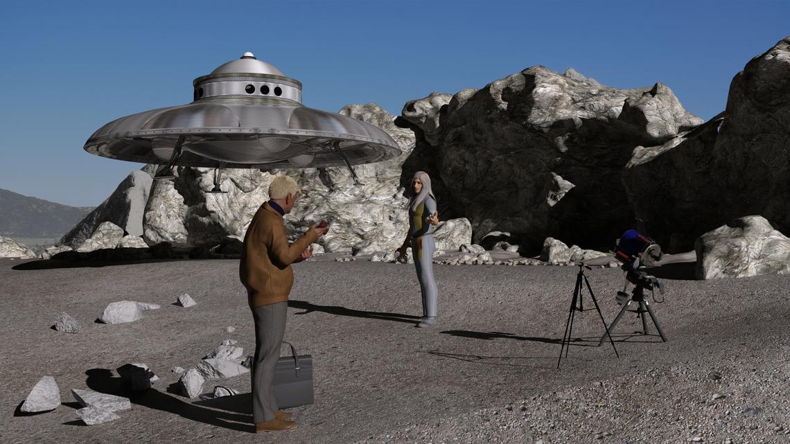 George Adamski Meets the Venusian at Mt Palomar